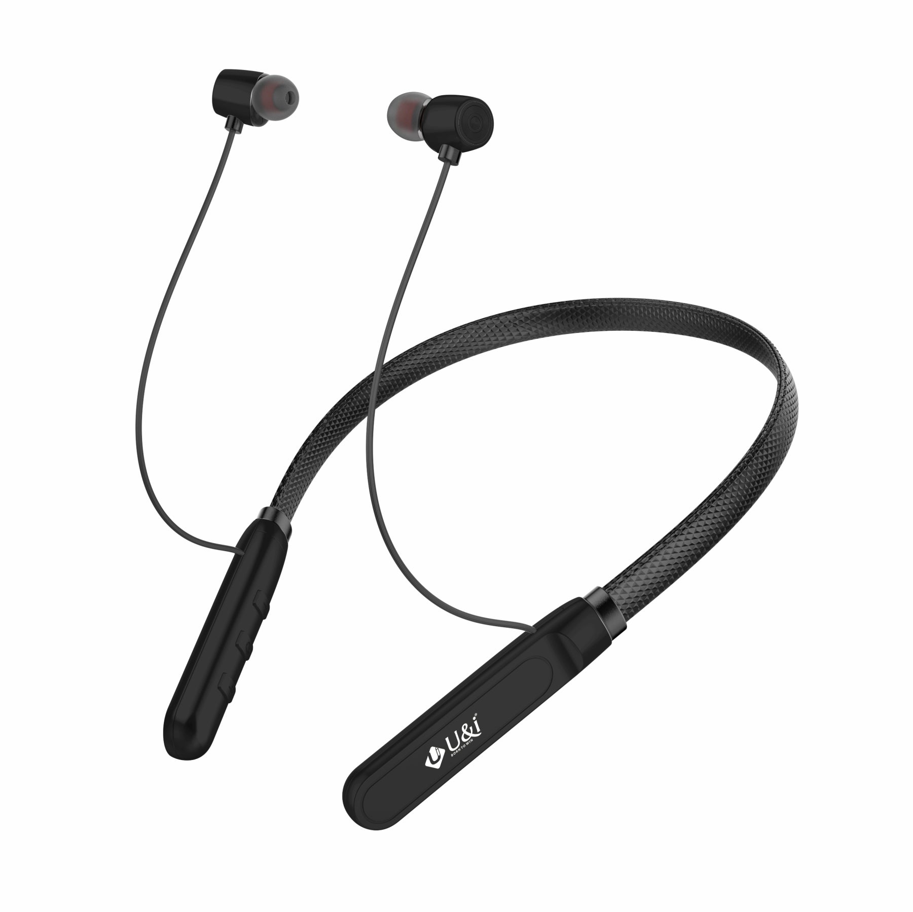 U i Massive 80 Hours Battery Backup Bluetooth Neckband with Leather Belt Wireless Headset