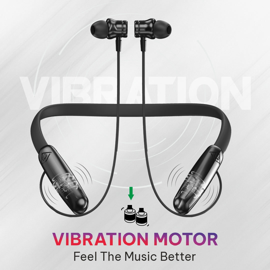 U i Vengo 50 Hours Music Time Bluetooth Neckband with Magnetic Earbuds U i World